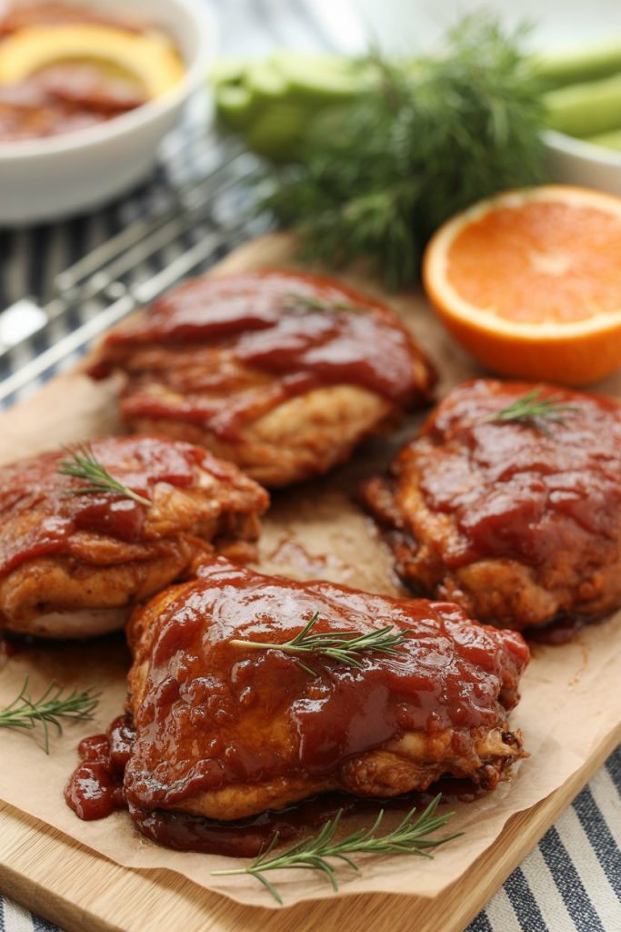 Air Fryer BBQ Chicken Thighs