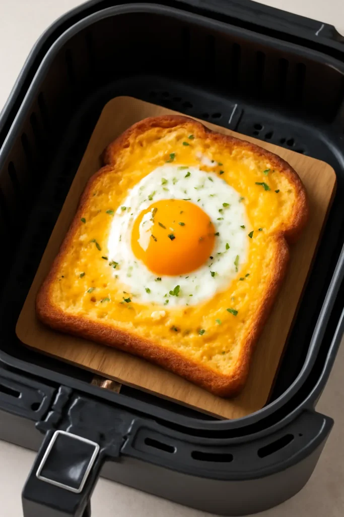 Air Fryer Egg and Cheese Toast