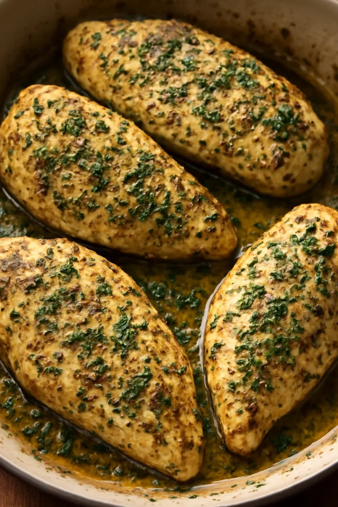 Baked Chicken Breasts with Dijon Mustard and Herbs