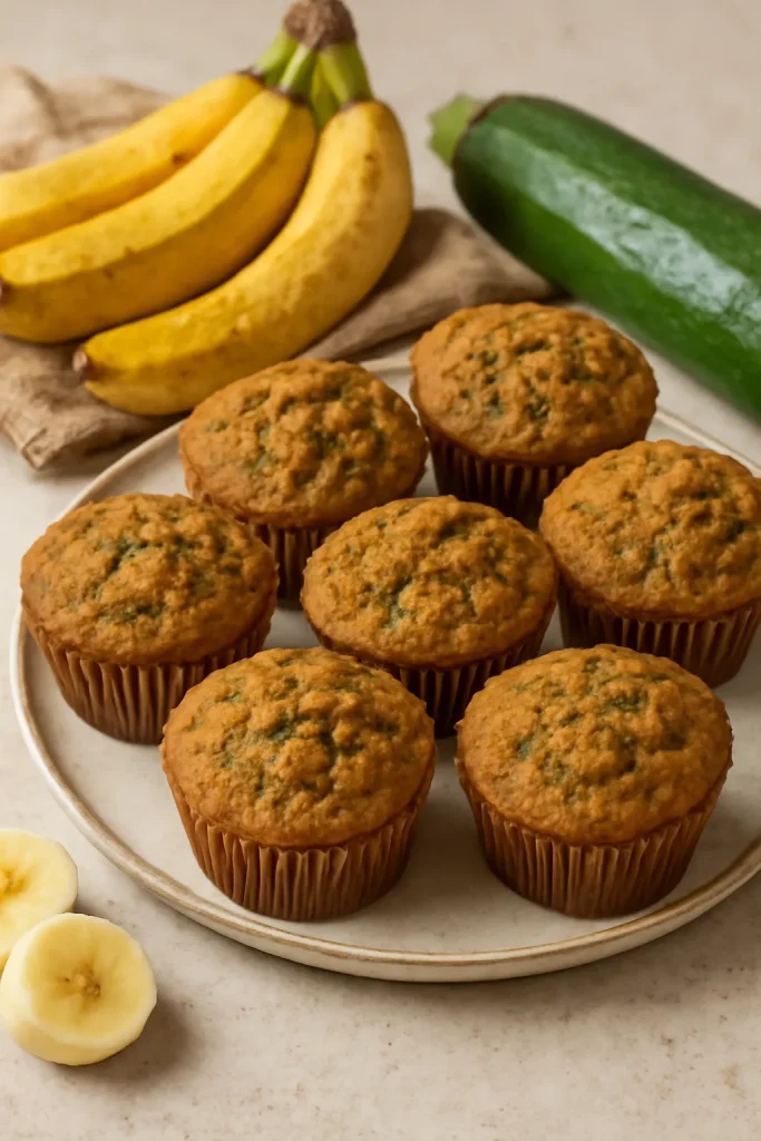 Banana Zucchini Muffins