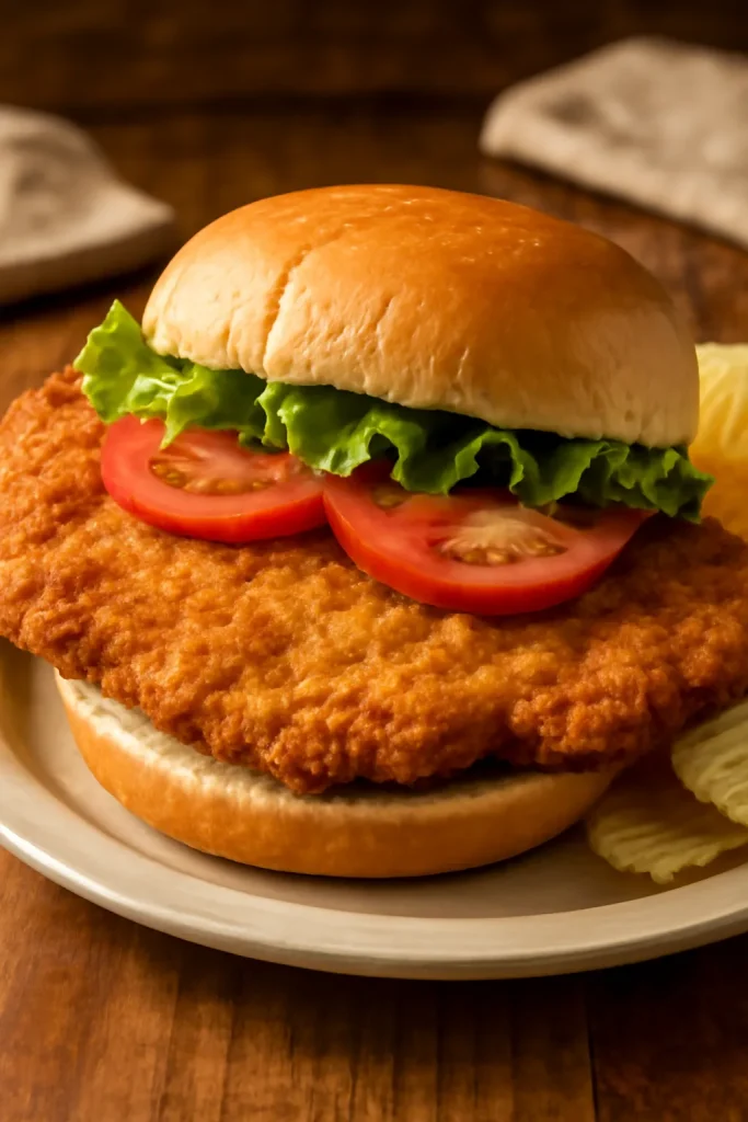 Breaded Pork Tenderloin Sandwich