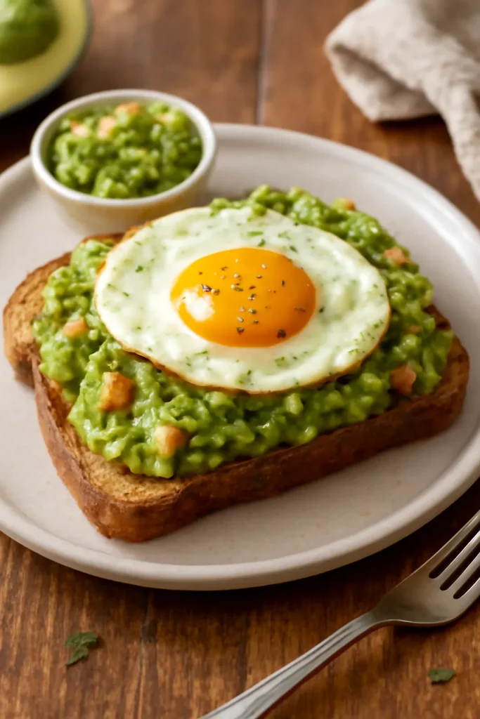 Breakfast Guacamole Toast