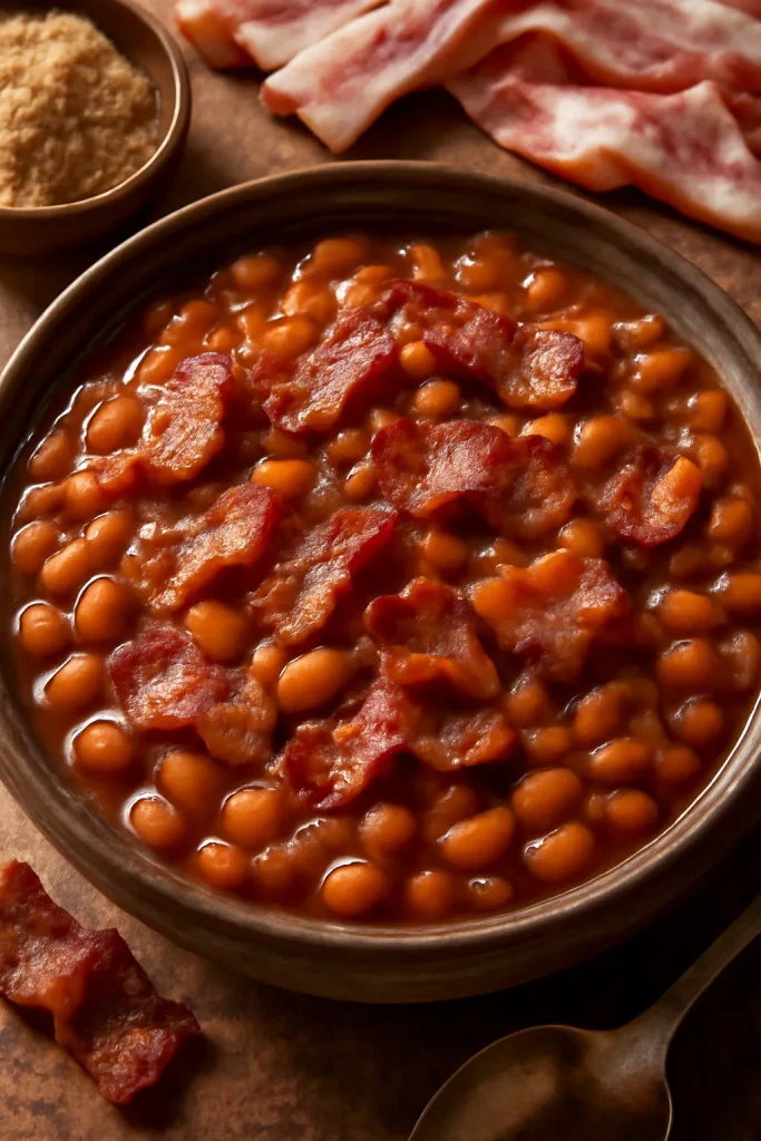 Brown Sugar And Bacon Baked Beans