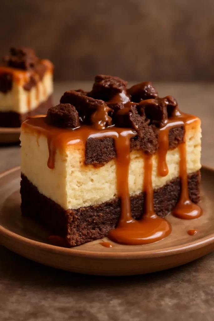 Caramel Brownie Cheesecake