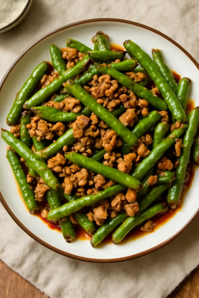 Chinese Green Beans With Pork