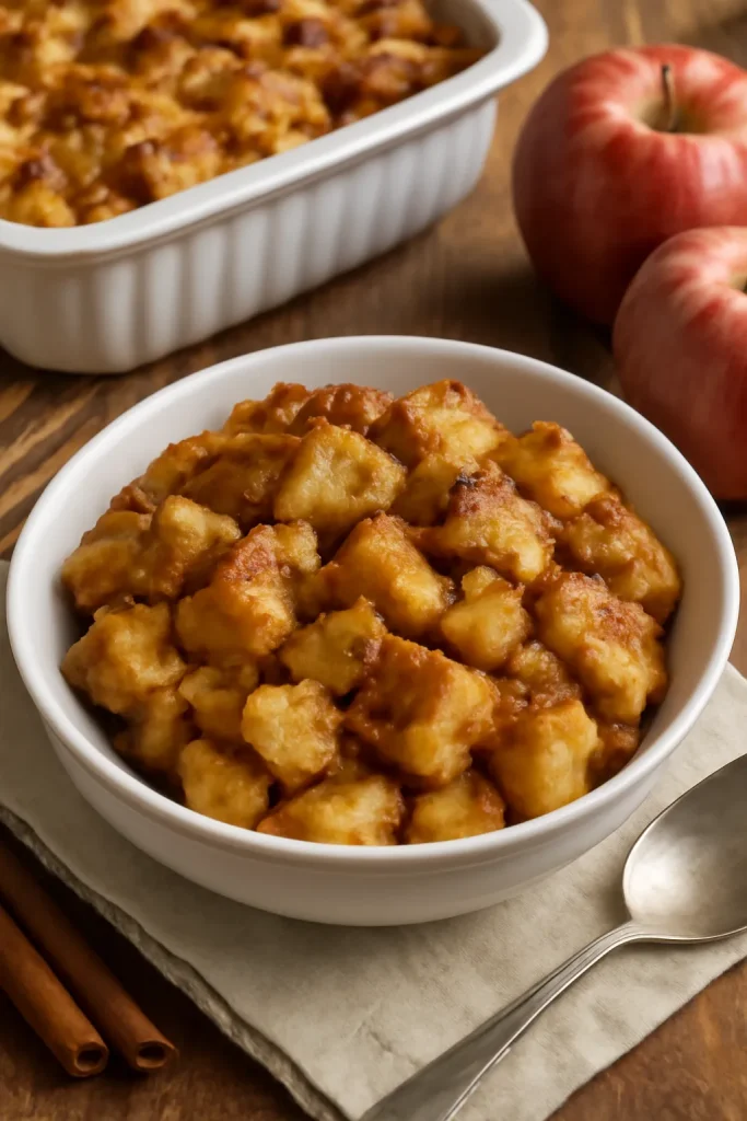 Cinnamon Apple Bread Pudding