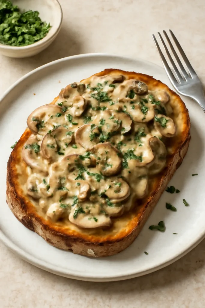 Creamy Mushroom Toast