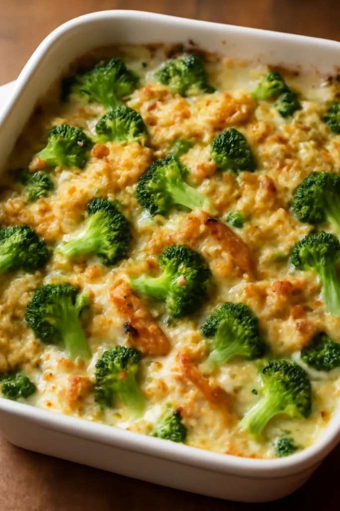 Creamy Rotisserie Chicken Broccoli Casserole