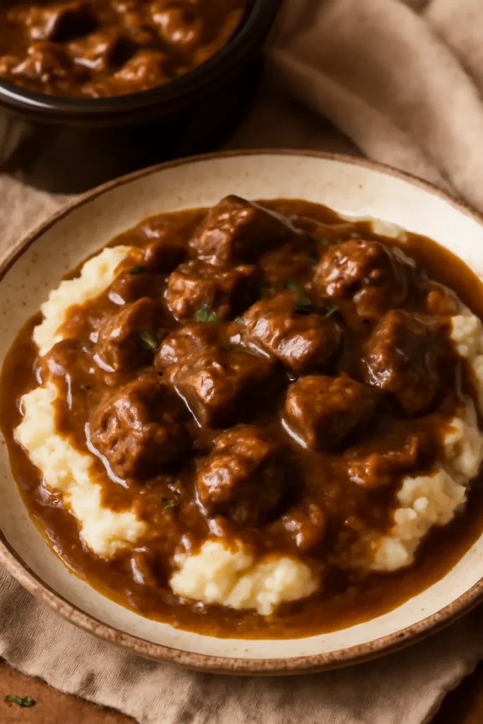 Crockpot Beef Tips And Gravy
