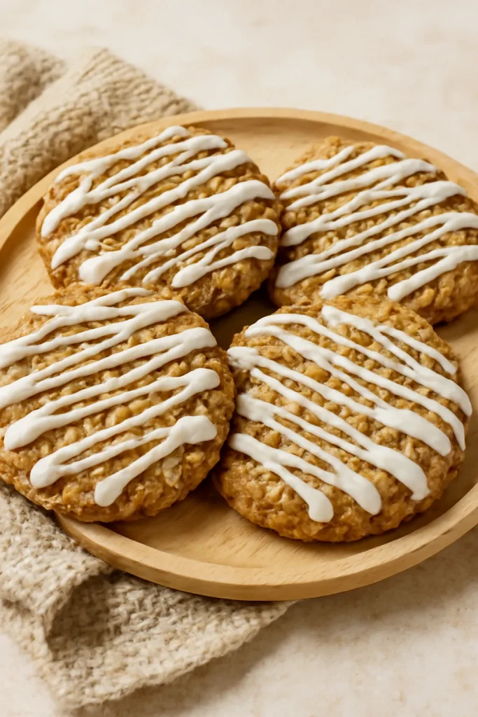 Crumbl Iced Oatmeal Cookies