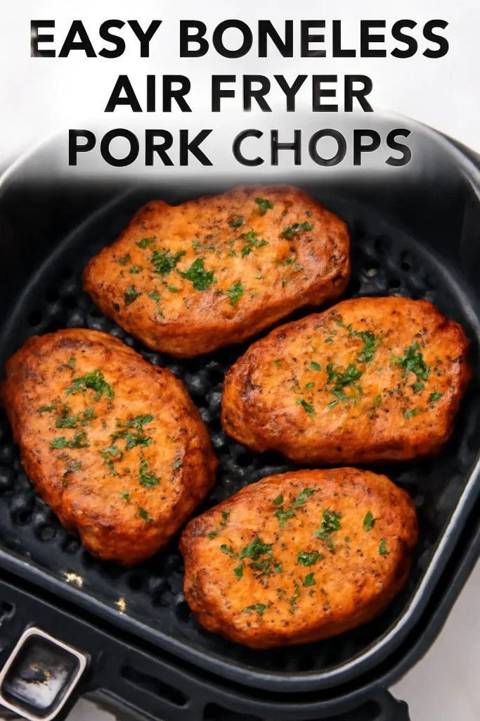 Easy Boneless Air Fryer Pork Chops