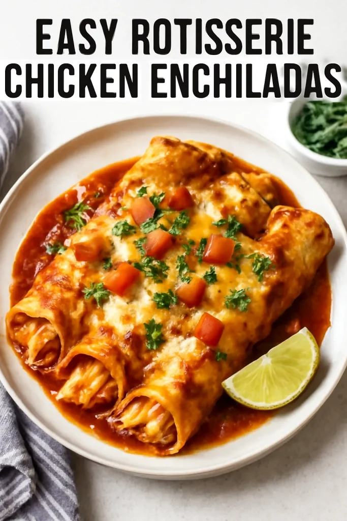 Easy Rotisserie Chicken Enchilada