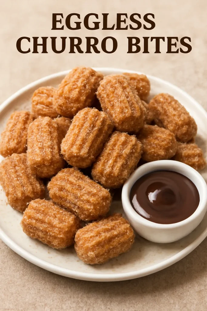 Eggless Churro Bites