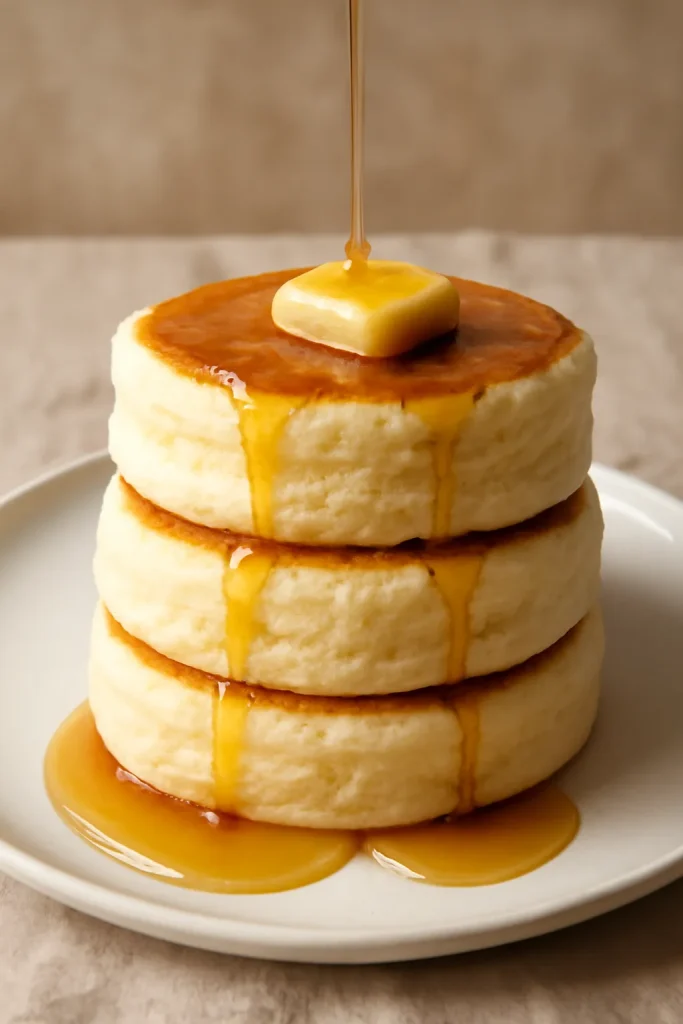 Fluffy Japanese Soufflé Pancakes