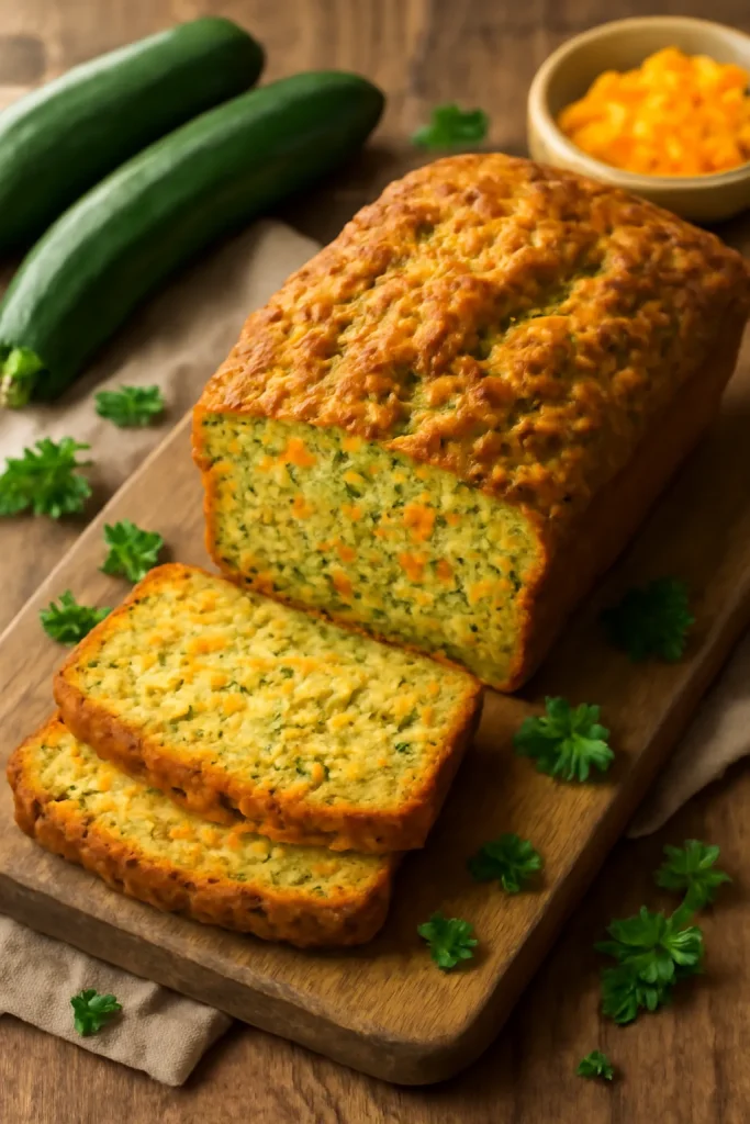 Garden Zucchini Cheddar Bread