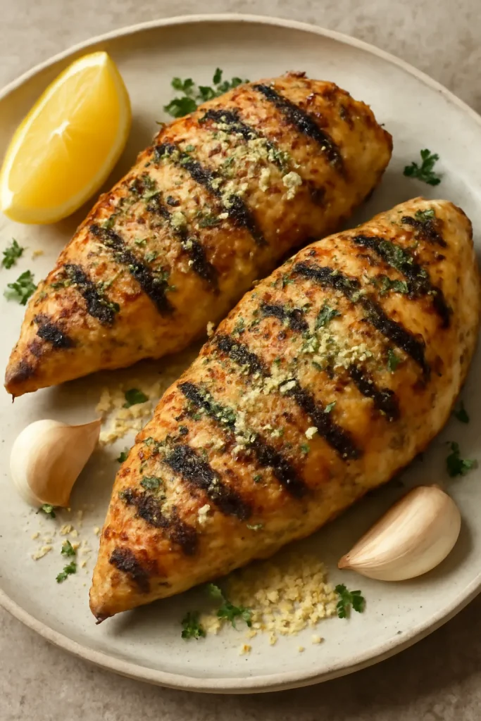 Garlic Parmesan Grilled Chicken Breast