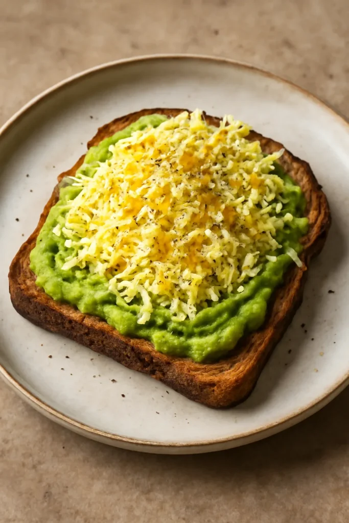 Grated Egg Avocado Toast