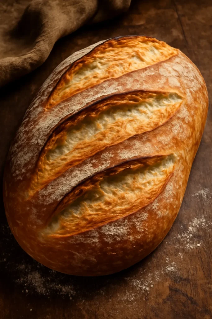 Homemade Crusty Italian Bread