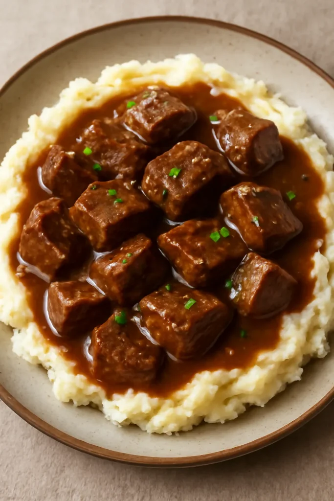 Instant Pot Beef Tips with Gravy
