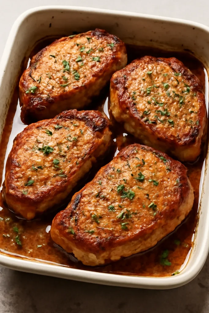 Juicy Baked Pork Chops