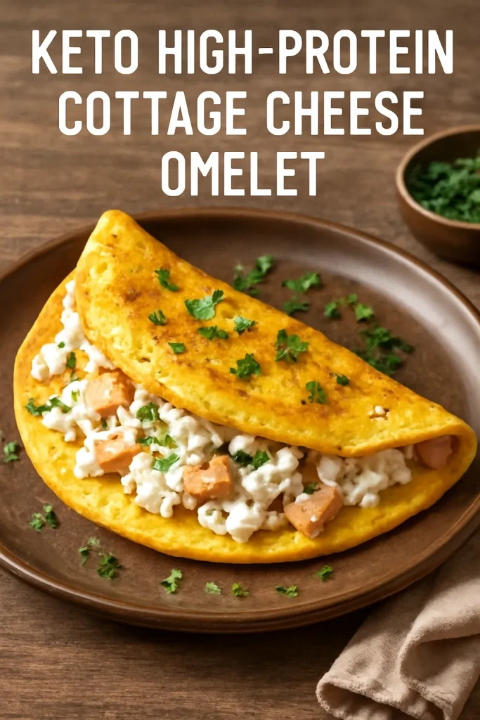 Keto High Protein Cottage Cheese Omelet