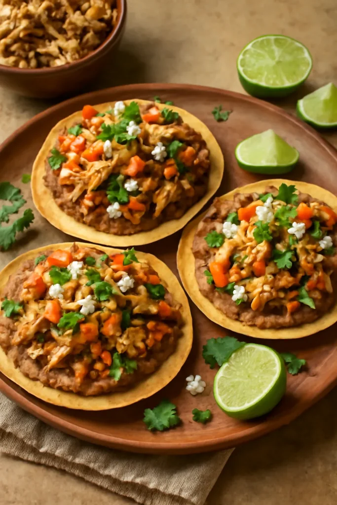 Mexican Rotisserie Chicken Tostadas