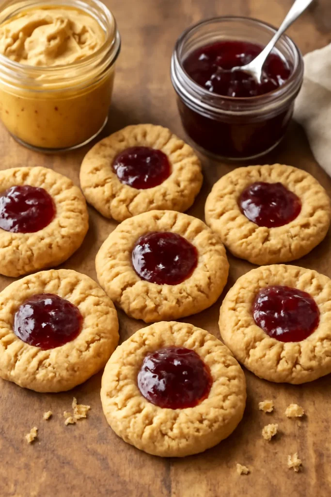 Peanut Butter and Jelly Cookies