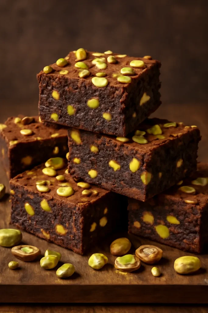 Pistachio Chocolate Brownies