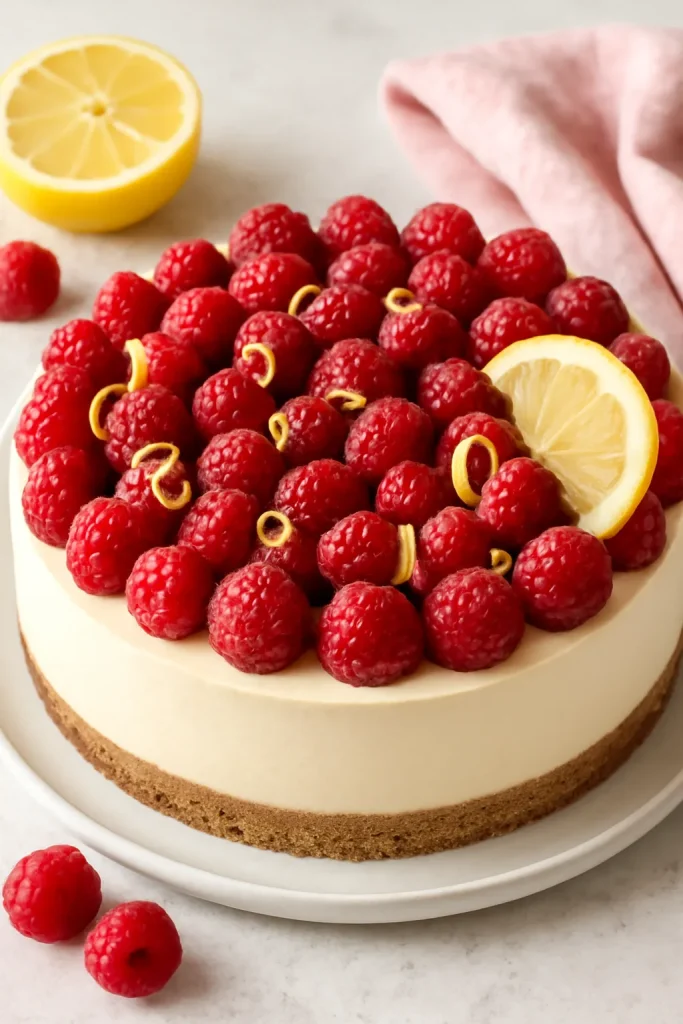 Raspberry Lemon Cheesecake