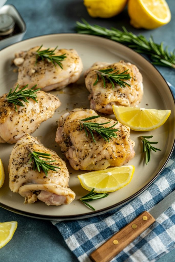 Rosemary Lemon Boneless Chicken Thighs