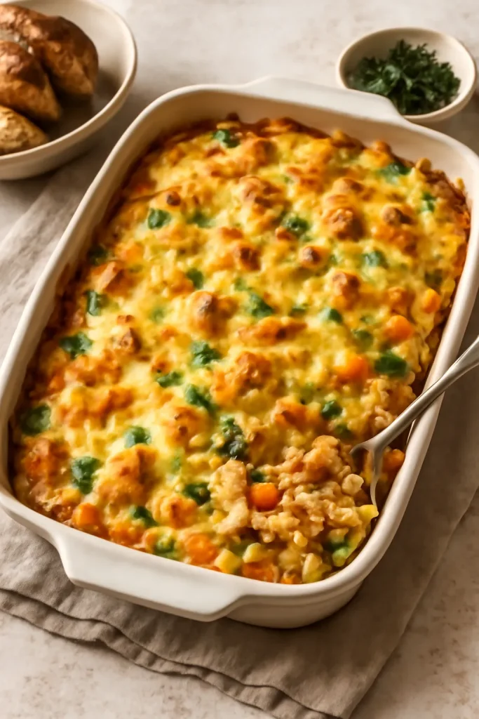 Rotisserie Chicken Casserole