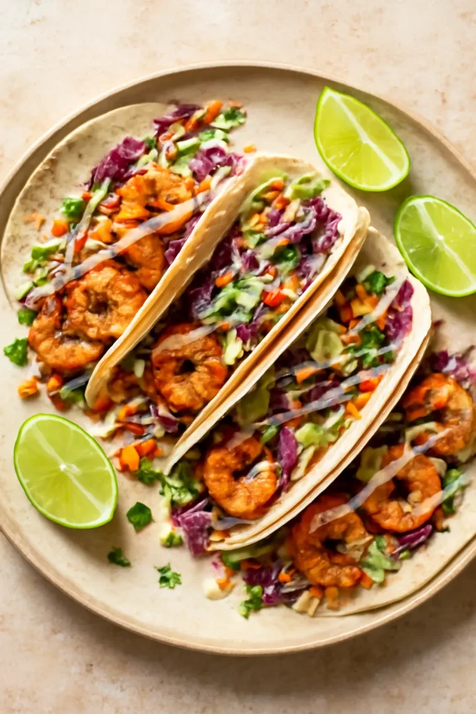 Shrimp Tacos With Cabbage Slaw