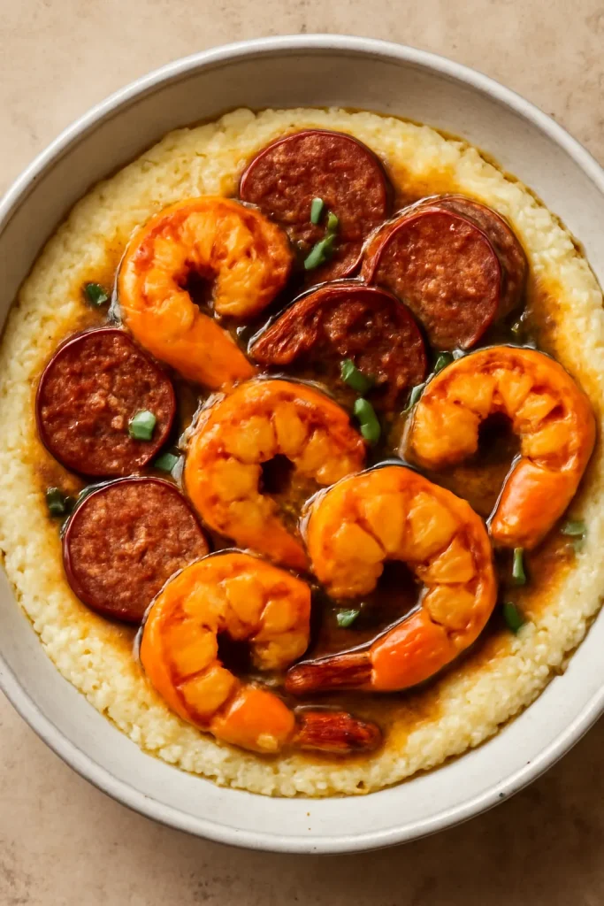 Shrimp and Grits with Andouille Sausage