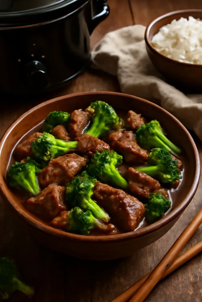Slow Cooker Beef and Broccoli