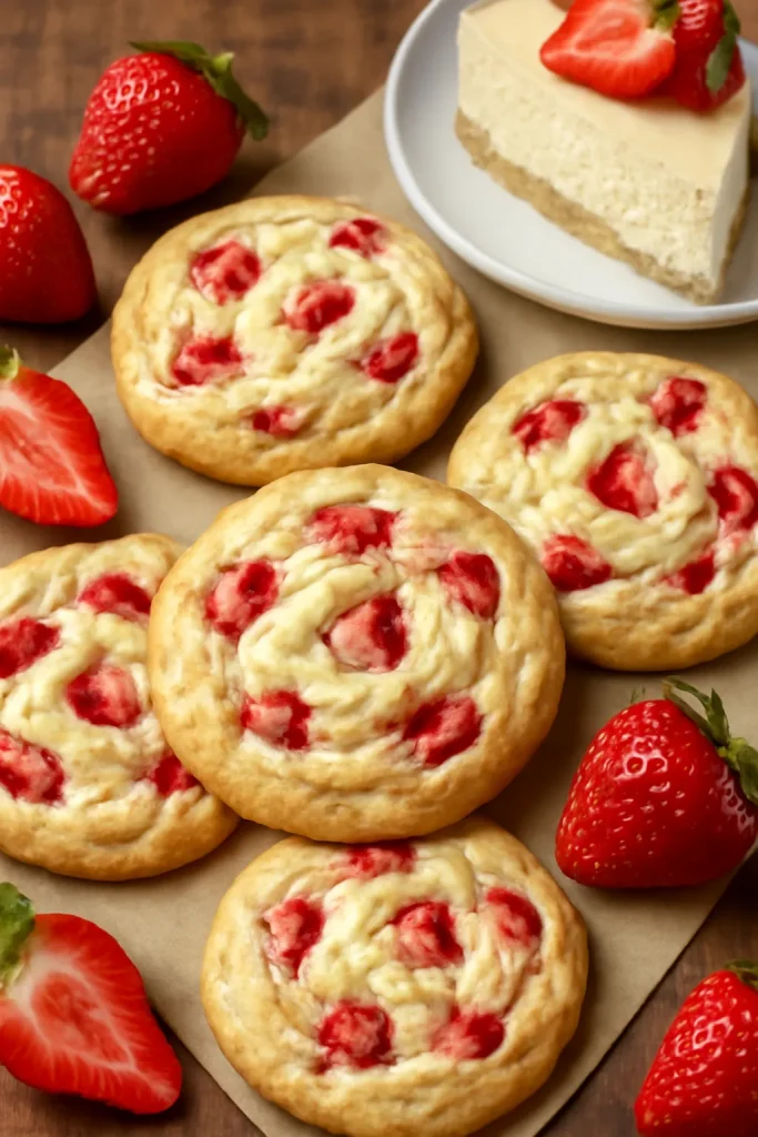 Strawberry Cheesecake Cookies