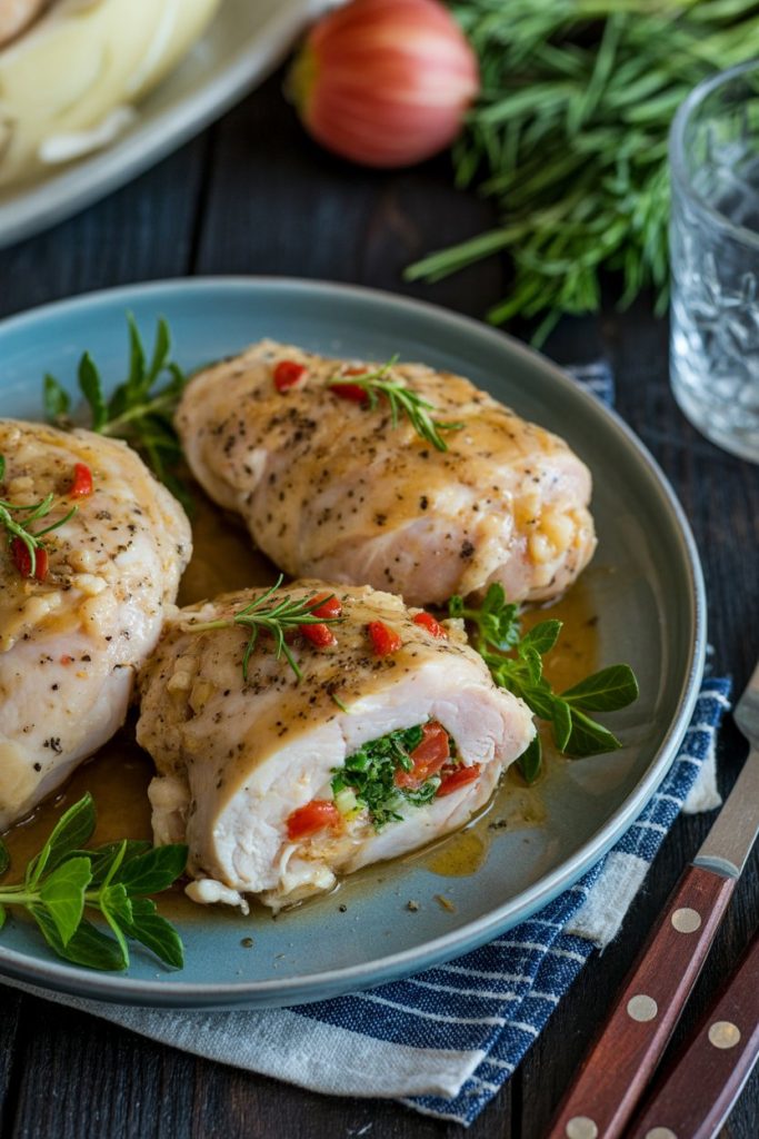 Stuffed Boneless Skinless Chicken Thighs