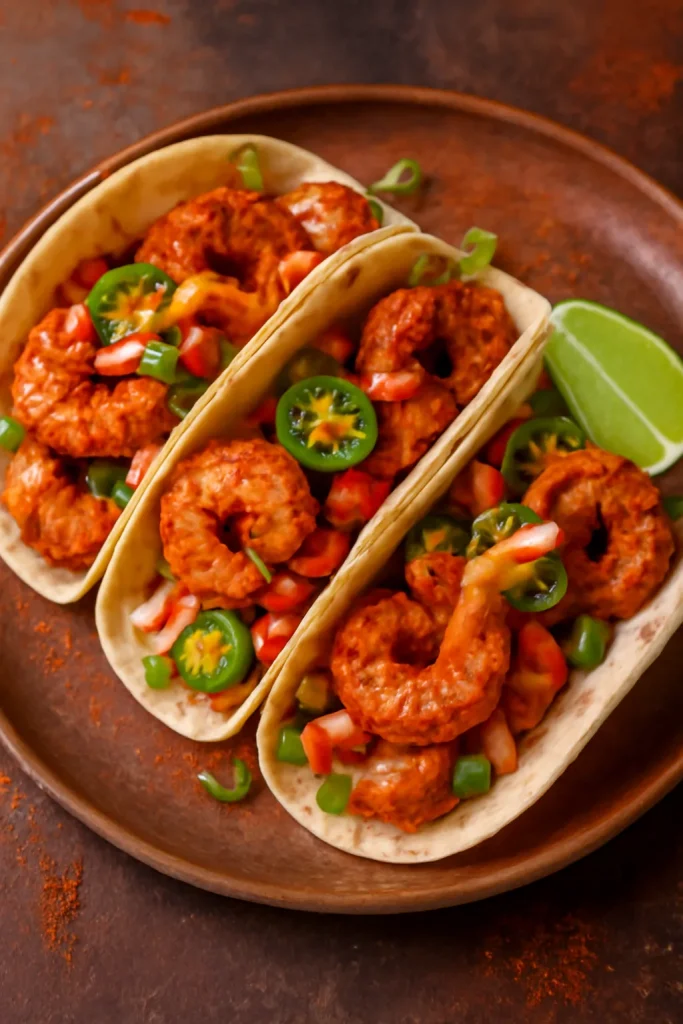 Zesty Spicy Cajun Shrimp Tacos